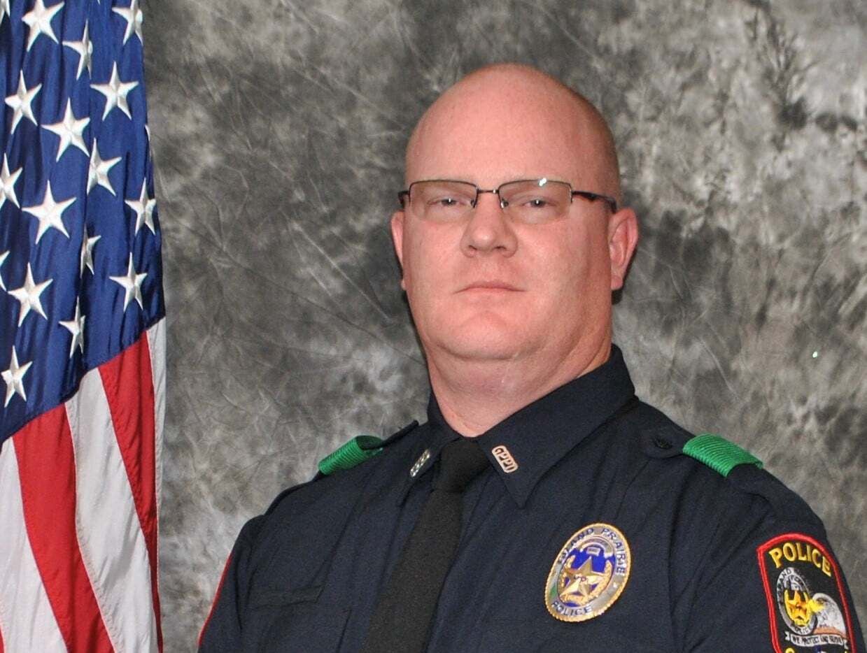 Officer Andy MacDonald died Monday from complications associated with COVID-19, Grand Prairie police said.