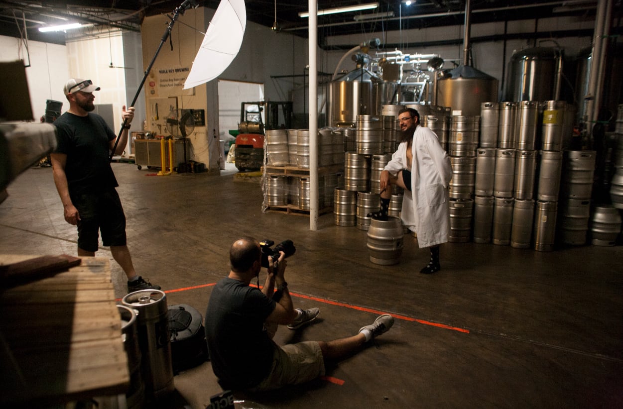 Dirtbag Charities on shoot at Noble Rey Brewing Co.