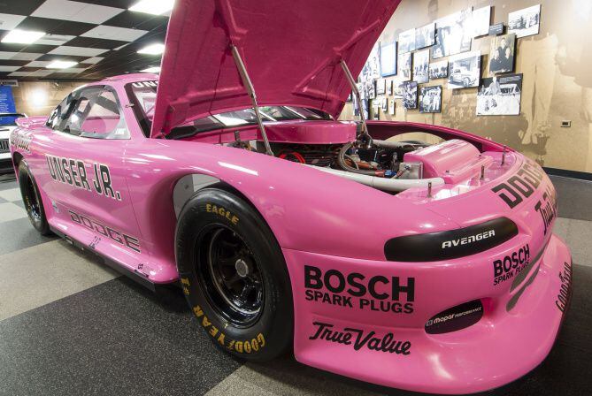 Nicknamed the "Pink Panther," this Dodge racer was driven by Al Unser Junior in the 1994...