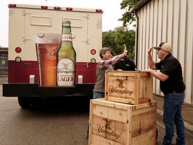 Jen Yuengling and Jim Crawford delivered secret family recipes in May 2021 to the Molson Coors brewing facility in Fort Worth, where the Pennsylvania beers were brewed in Texas for mass production. Starting Aug. 23, 2021, four Yuengling beers go on sale at major retailers in the Lone Star State.