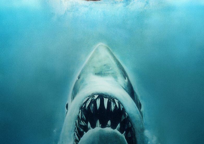 Movie poster of "Jaws."