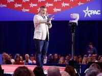El senador Ted Cruz, republicano de Texas, durante el segundo día de la Conferencia de...