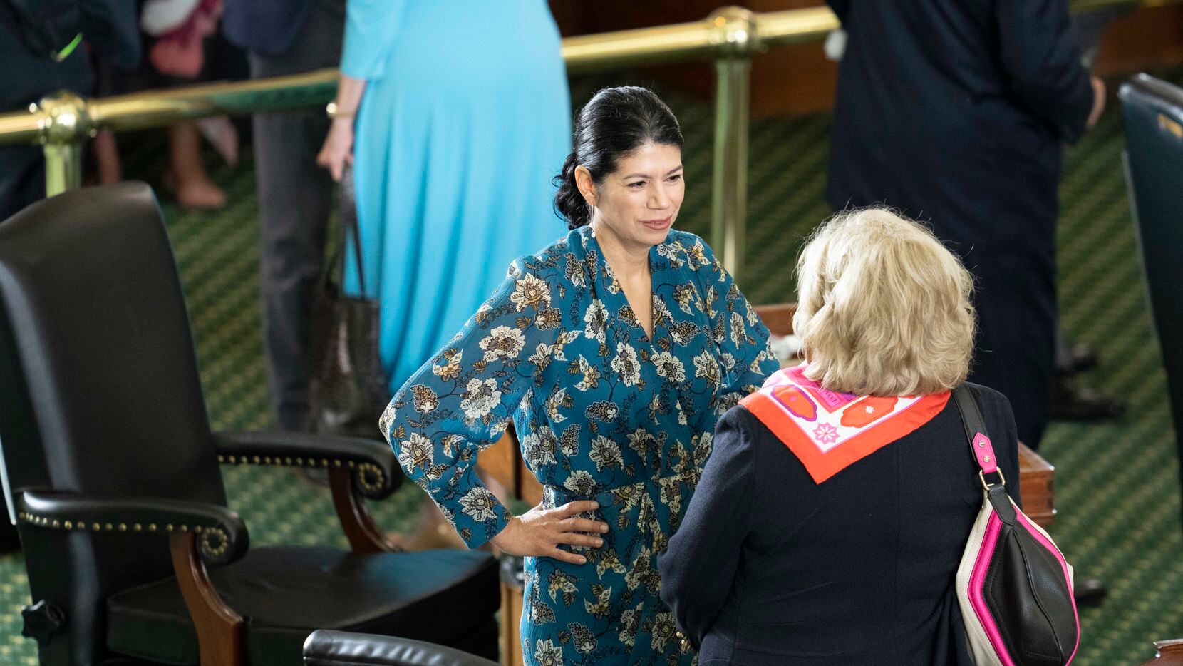 Senate Democratic Caucus Chairwoman Carol Alvarado of Houston, shown on the Senate floor on opening day of the special session, blasted Republicans' election bill Friday. “The only thing this bill makes easy is voter intimidation," she said. "It allows untrained, hyperpartisan, hired bullies into our neighborhood as poll watchers, giving them unfettered access to intimidate election volunteers. And we can't stand for that.”