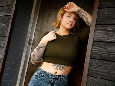 Tattoo artist Deanna James is eager to get back to work at Third Eye Gallery in the Dallas Design District.