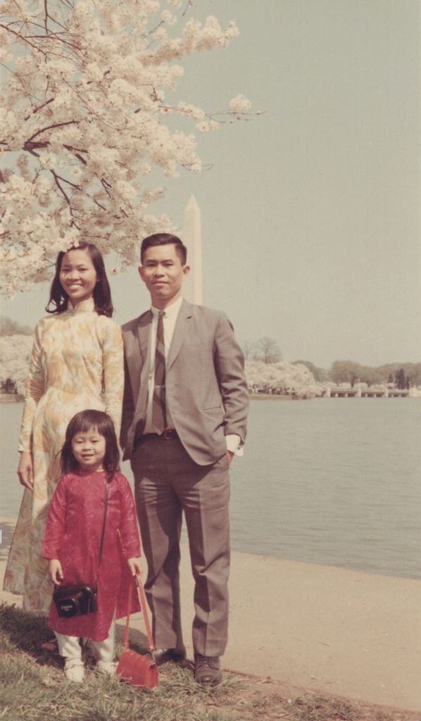 Theresa Nguyen Motter is shown at 3 years old with her parents, Kim and Van Nguyen, in Washington, D.C, in 1968.