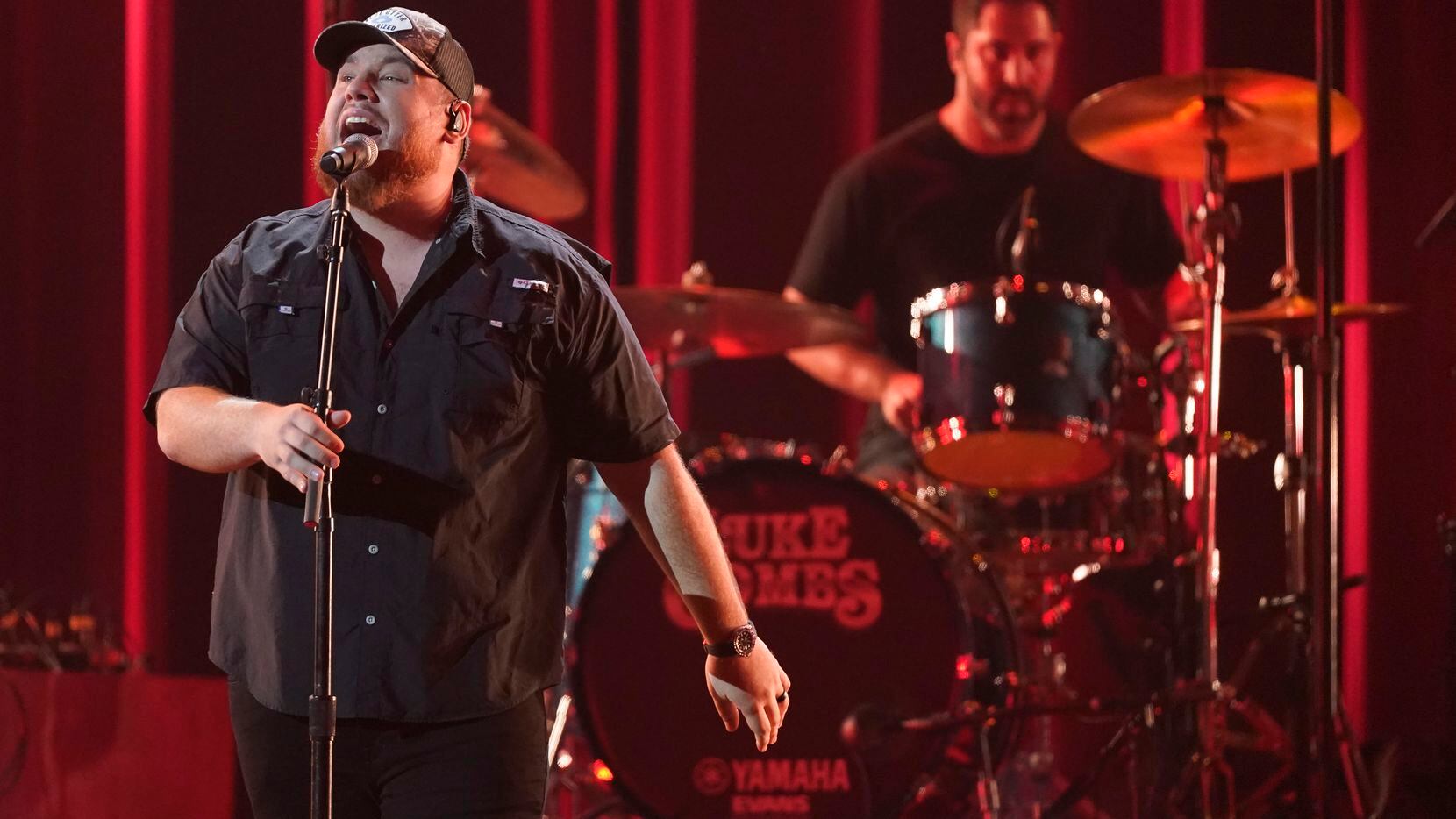 Luke Combs performs "The Kind of Love We Make" during the 56th Annual CMA Awards on...