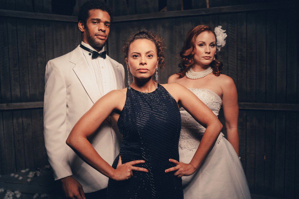 Ryan Woods, Morgana Wilborn and Nikki Cloer in the regional premiere of An Octoroon at Stage...