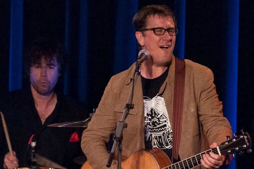 John Darnielle, lead singer of The Mountain Goats, plays to a sold out audience at The...