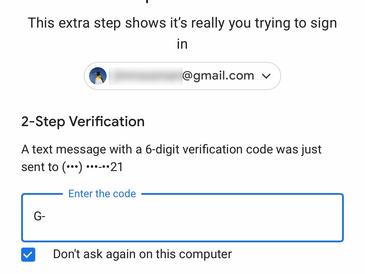 When you turn on two-factor authentication, you'll need to enter a code that's texted to...