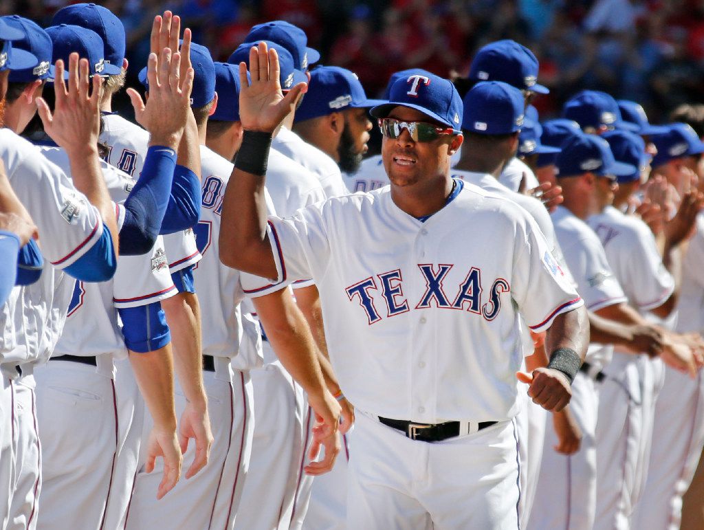 Texas Rangers third baseman Adrian Beltre (29) is pictured during the Toronto Blue Jays vs....