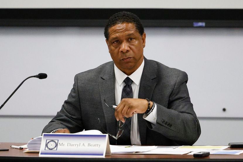 Darryl Beatty, executive director at Dallas County Juvenile Department, is shown during a...