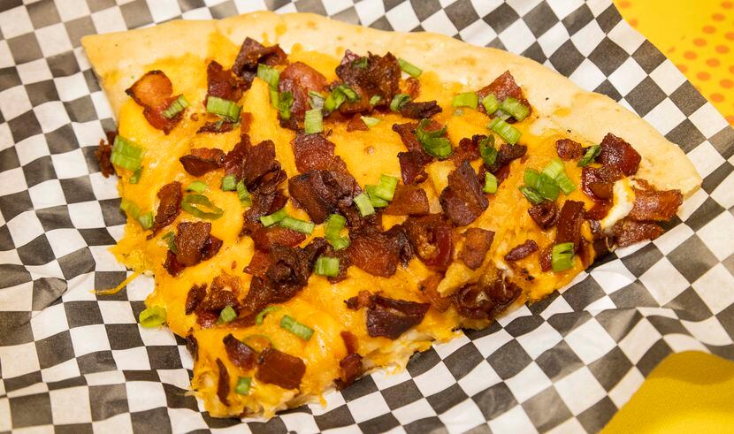 Loaded Fries Pizza by Tom Grace is one of the 10 finalists announced for the Big Tex Choice...
