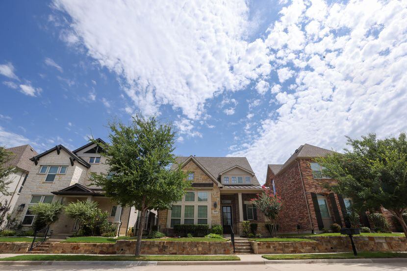 Houses line the streets of a Craig Ranch neighborhood in McKinney on Thursday, July 13,...