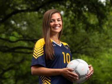 Highland Park senior soccer player Presley Echols poses for a portrait at her home in...