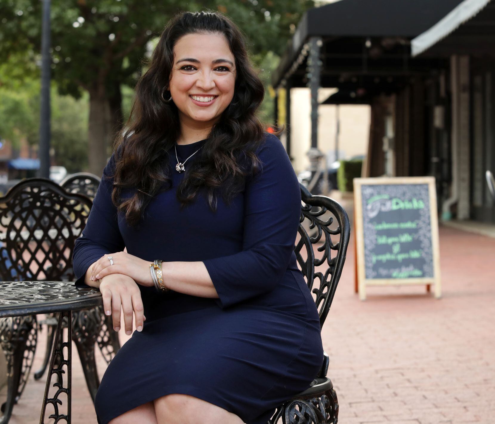 Lulu Seikaly photographed in downtown Plano, TX, on Sep. 17, 2020. (Jason Janik/Special Contributor)