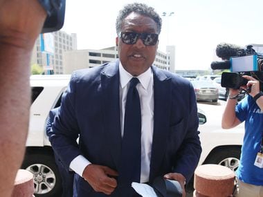 Former Dallas Mayor Pro Tem Dwaine Caraway arrives for his sentencing on federal corruption charges on April 5, 2019, at the Earle Cabell Federal Building in downtown Dallas. Caraway was sentenced to 56 months in prison.