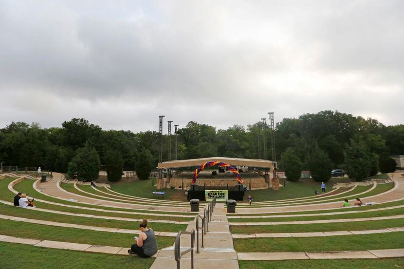 The amphitheater at Oak Point Park in Plano