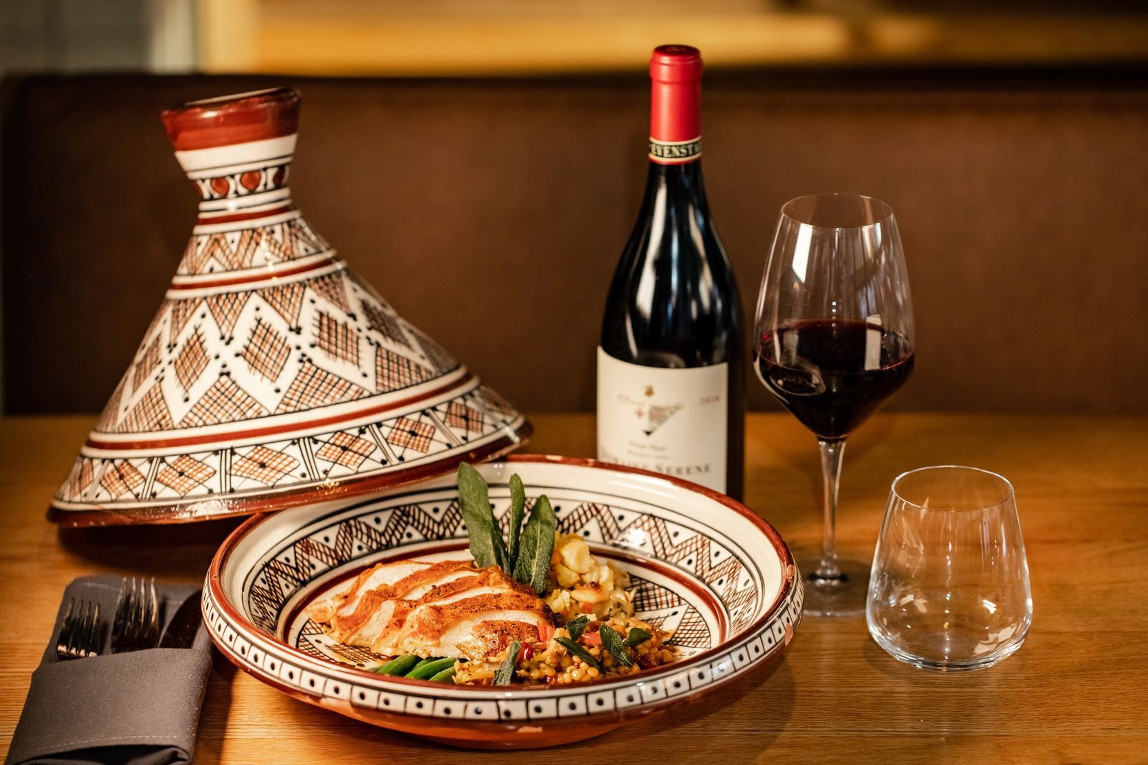 Harper's is offering a dine-in Thanksgiving turkey tagine that includes smoked turkey...