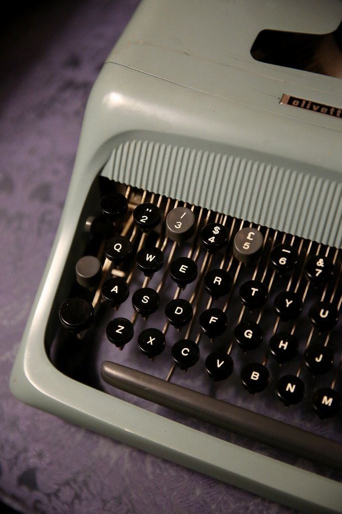 Gordon Keith has collected nearly 200 typewriters, including the Olivetti Studio 44...