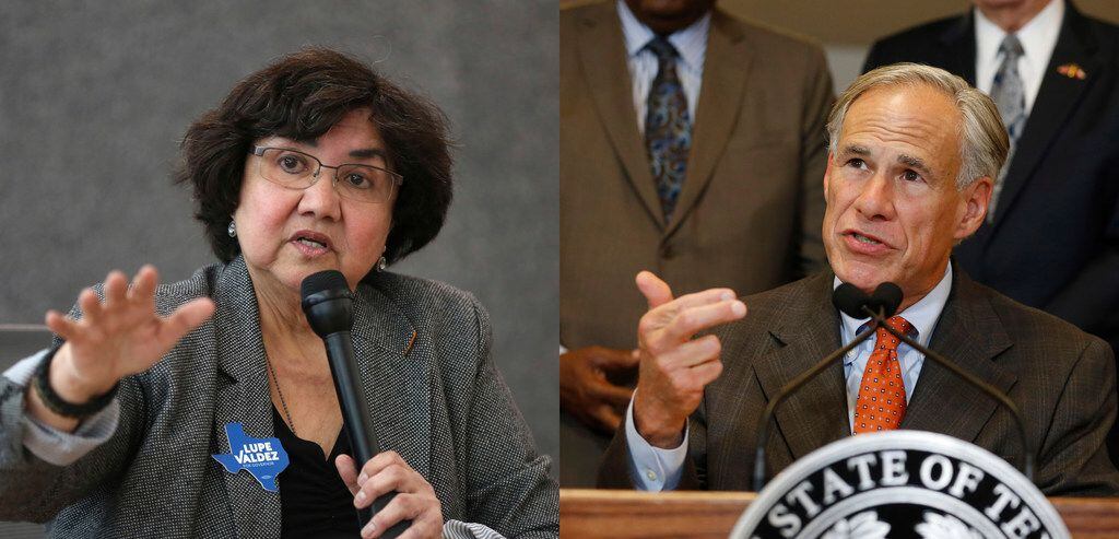 On Monday, Democratic gubernatorial candidate Lupe Valdez, left, claimed to have wrested...