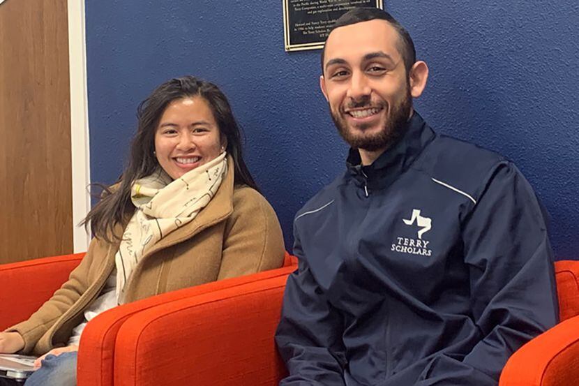 UT Dallas students Jeannie Nghiem and Ramzi Taim founded the non-profit COOKED-19 to provide...