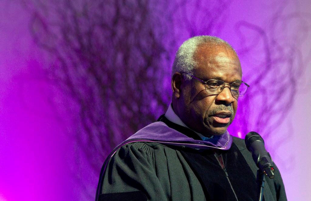  The last time Supreme Court Justice Clarence Thomas had asked a question in court was in 2006. (File Photo/The Associated Press)