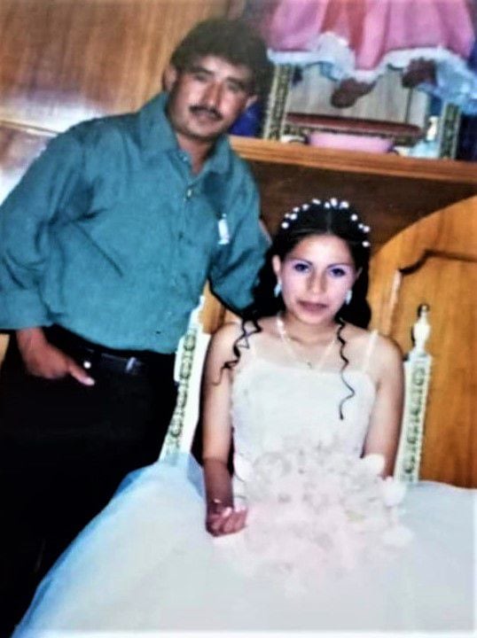 Miriam Torres, de 32 años, vio por última vez a su padre durante su quincesera en la Ciudad de México.  