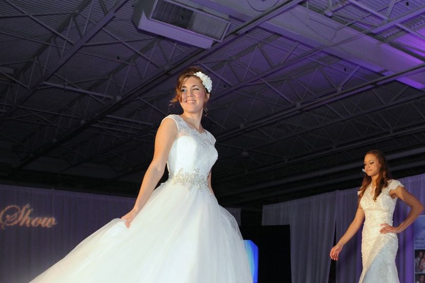 Wedding dress fashion shows are a feature of all Bridal Shows, Inc. events.