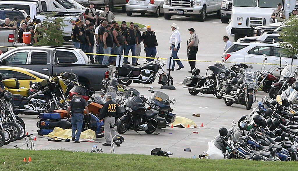  Authorities investigated the shooting in the parking lot of the Twin Peaks restaurant in Waco last May. 