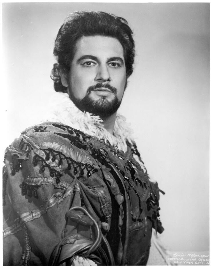 An undated handout photo of Placido Domingo as Manrico, a tenor part, in "Il Trovatore" in...