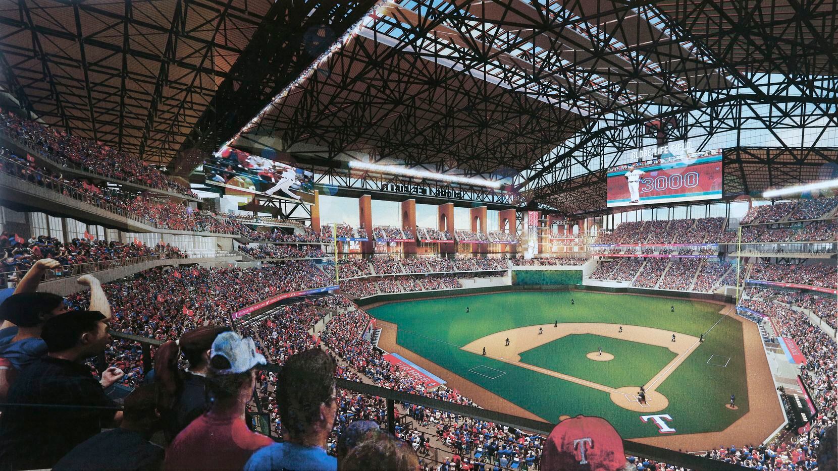 Globe Life Field retractable roof opening #Shorts 