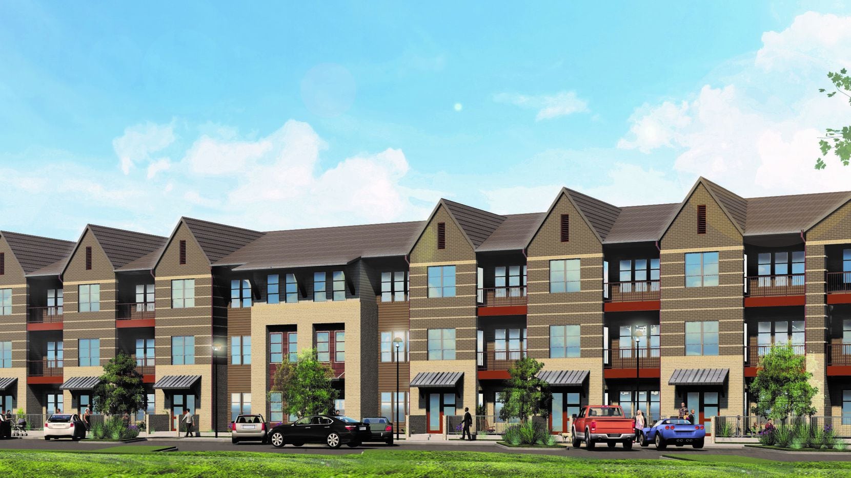 JPI's Jefferson at the Grove apartment are under construction near the border with McKinney.