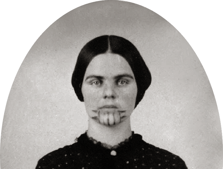 Olive Oatman in 1857, a year after release.