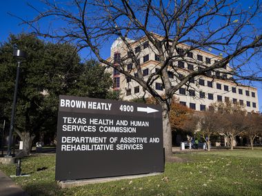 Texas' mega agency for health care and social services is rescinding proposed cuts to women’s health, family planning and domestic violence programs, it announced Tuesday. But the Health and Human Services Commission, shown in a 2017 file photo, also said it’ll commence a hiring freeze for eligibility workers who screen needy Texans applying for safety-net programs, if elected leaders ratify its latest proposal.