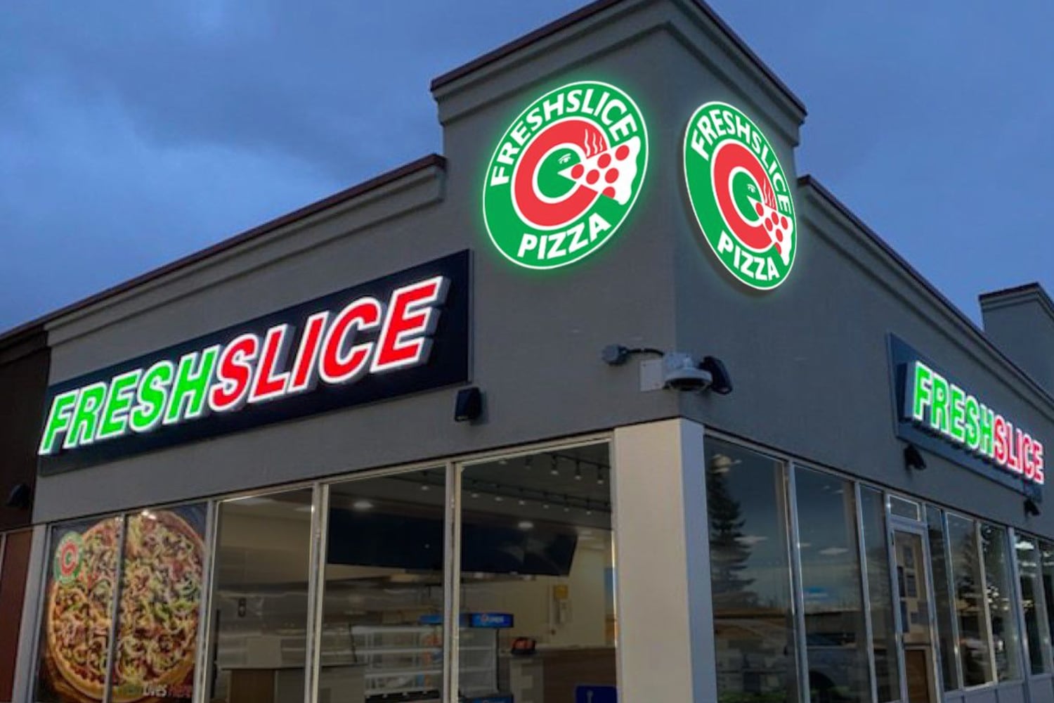 Canadian restaurant Freshslice Pizza is coming to the U.S. and its first two locations will...