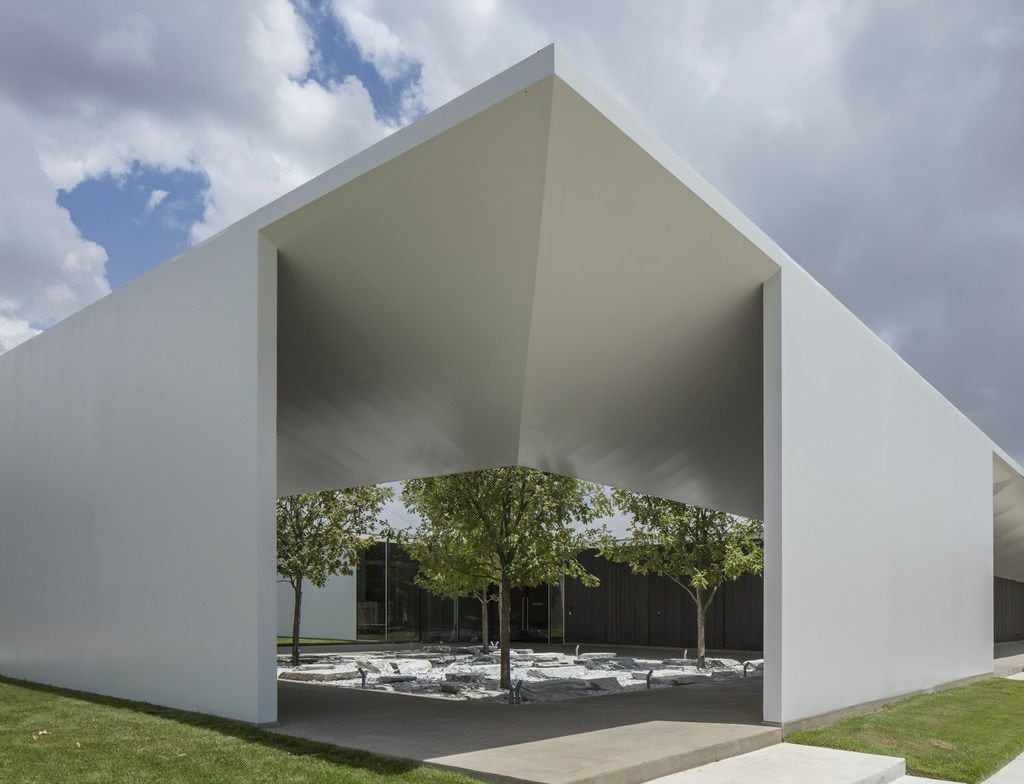 West Courtyard of the Louisa Stude Sarofim Building housing the Menil Drawing Institute, at...