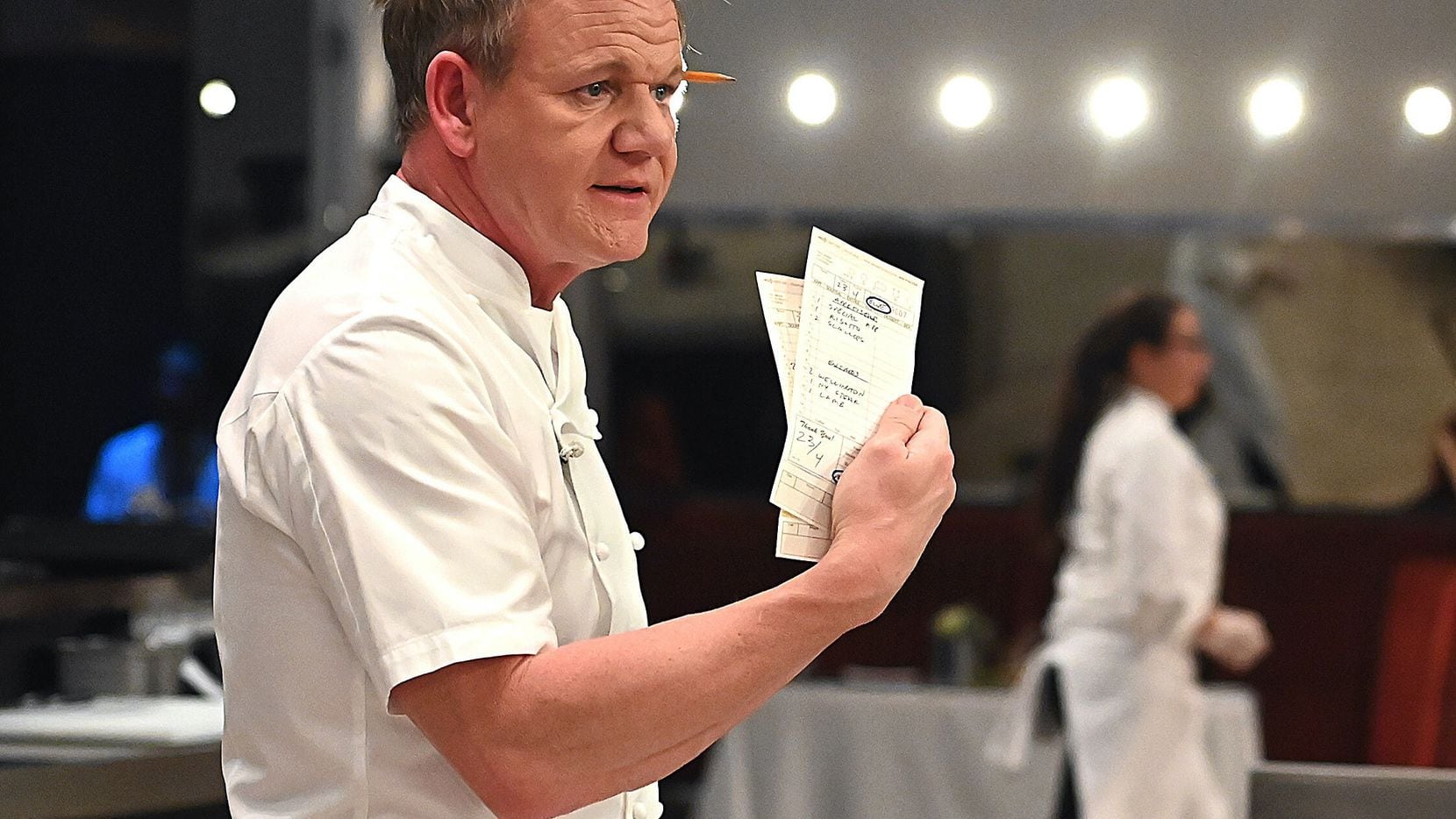 TV chef Gordon Ramsay is tough on contestants on Fox show "Hell's Kitchen." But at the end...