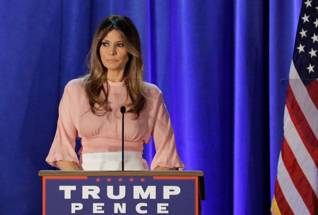 Melania Trump, wife of Republican presidential candidate Donald Trump, speaks at the Main...