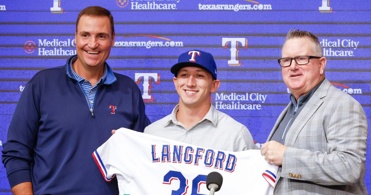 WATCH Texas Rangers sign fourthoverall draft pick Wyatt Langford
