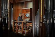 Bradley Hunter Welch plays the C.B. Fisk organ in the Meyerson Symphony Center on April 7,...