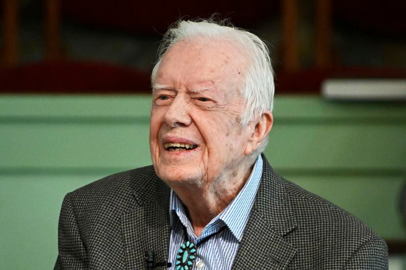El expresidente President Jimmy Carter recibe cuidados paliativos en su residencia en...
