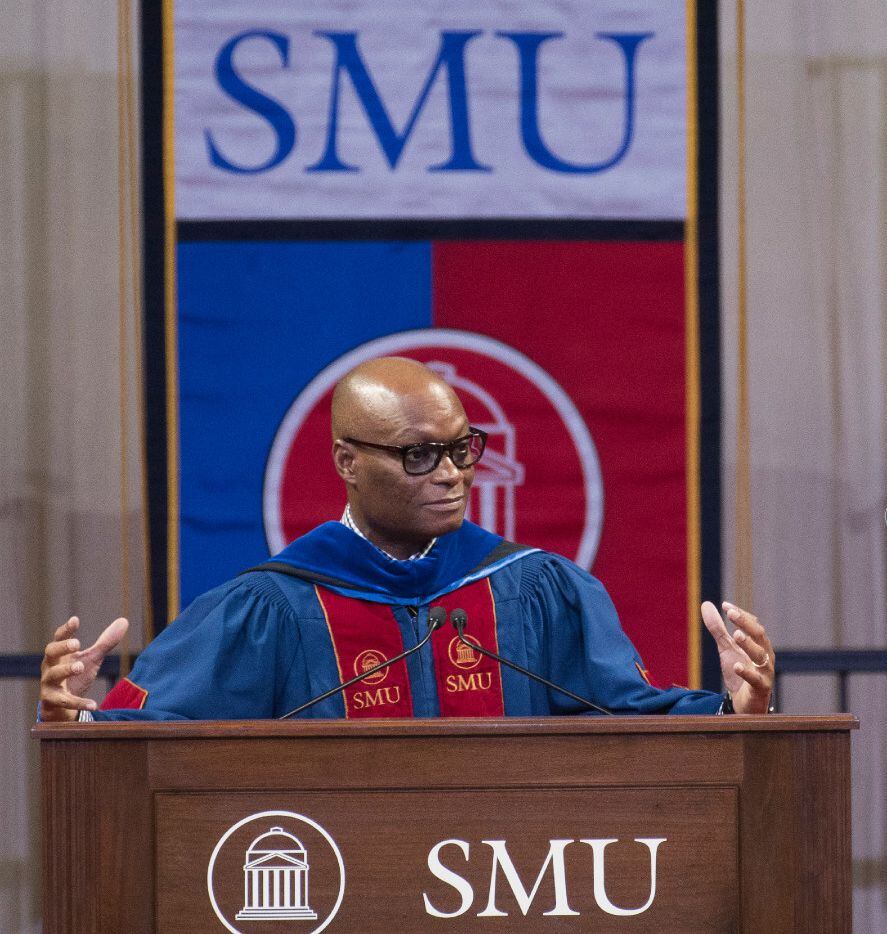Retired Dallas Police Chief David Brown gave the commencement address to SMU's December...
