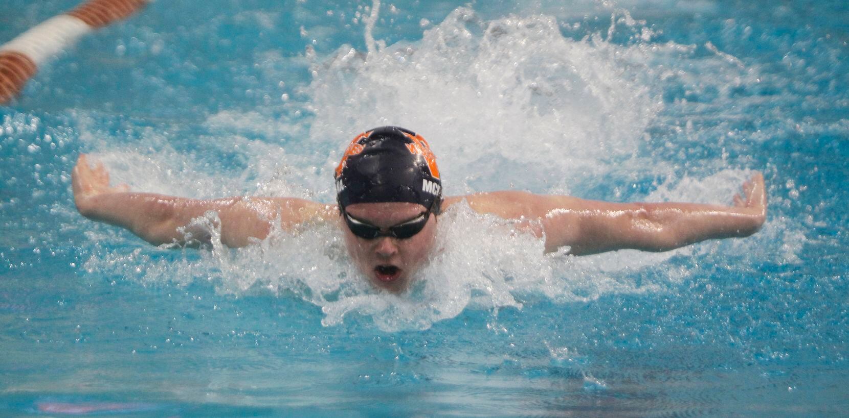Frisco Wakeland swimmer Connor McKenna captured second place in the 5A Boys 100 Yard...