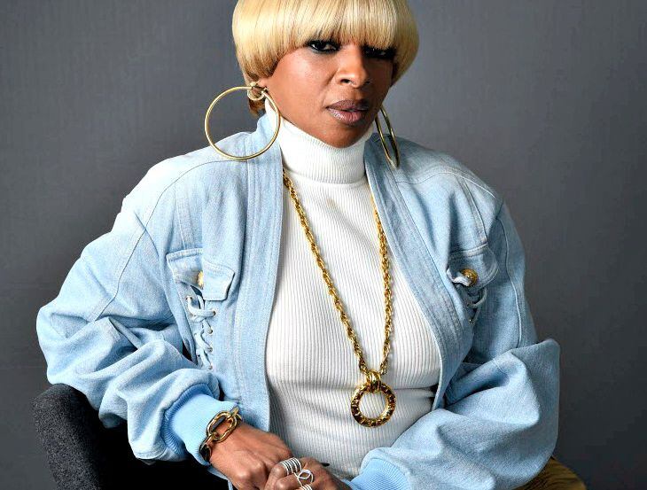 Mary J. Blige poses for a portrait at Capitol Records in Los Angeles to promote her new...