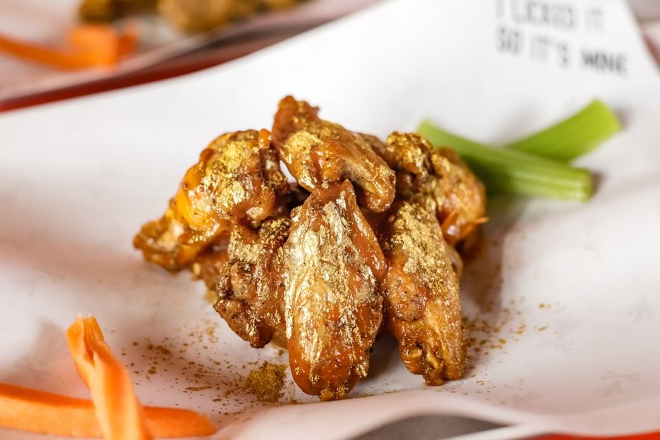 What are 24-karat gold Buffalo wings? They're chicken wings covered in edible gold flecks,...
