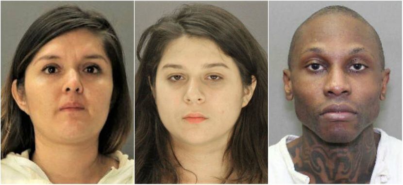 From left: Brenda Delgado hired Crystal Cortes and Kristopher Love to kill Kendra Hatcher,...