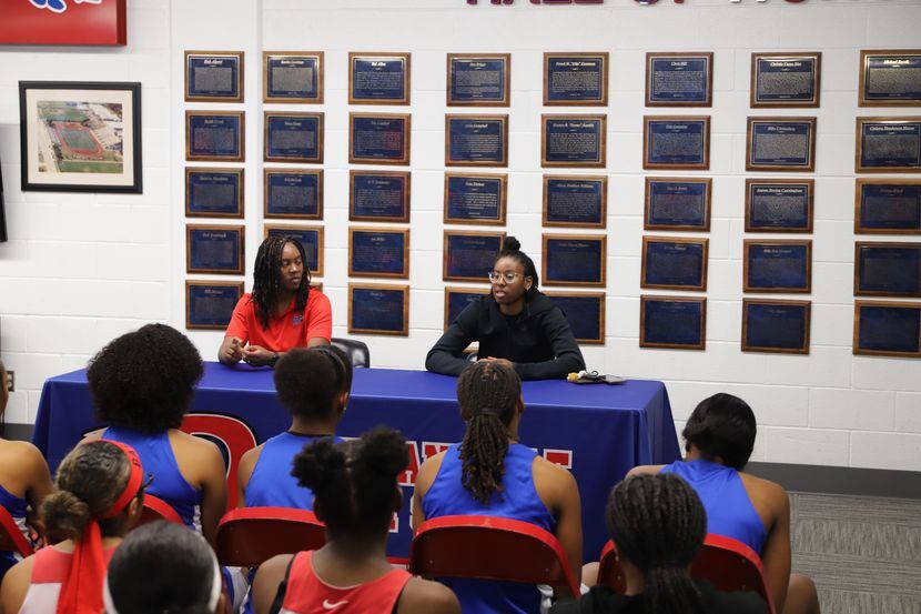 Ariel Atkins, a member of the 2012 and 2013 state championship teams at Duncanville High...