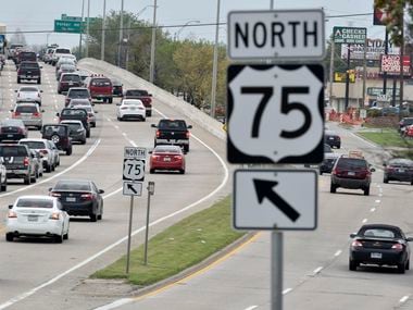 This file photo shows traffic on U.S. 75 near 15th Street in Plano.