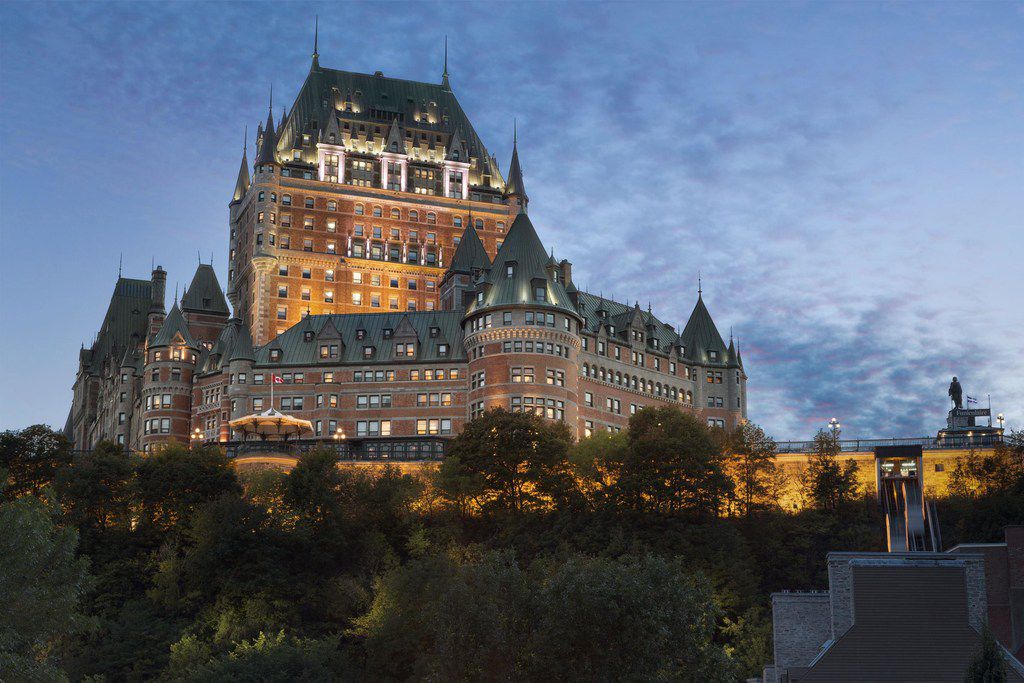 Le Chateau Frontenac overlooks the old fortified section of Quebec City. Rooms at the hotel...
