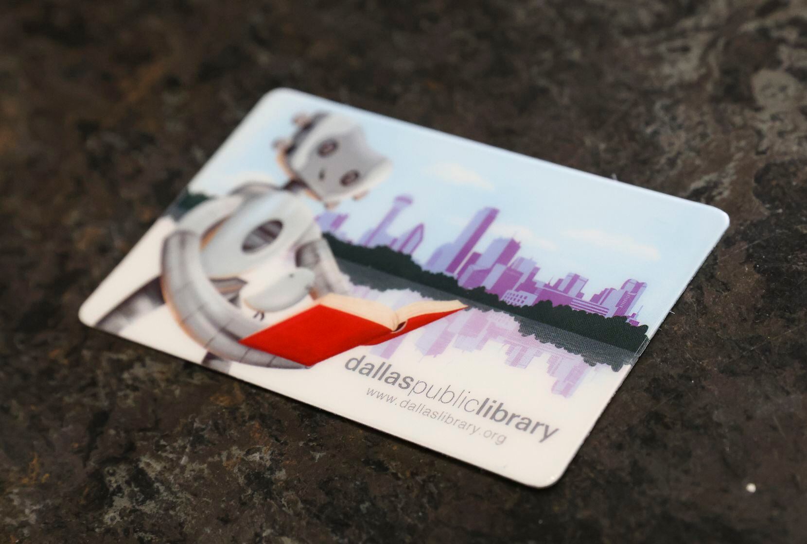 The Dallas Public Library Card issued to Dallas County residents on June 10, 2022. A library...